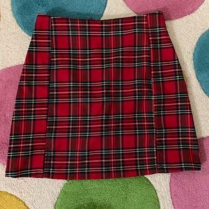 Brandy plaid skirt
